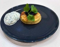 Blini met gerookte paling